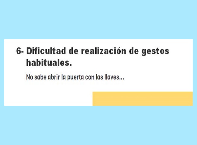No sabe abrir la puerta con las llaves... 